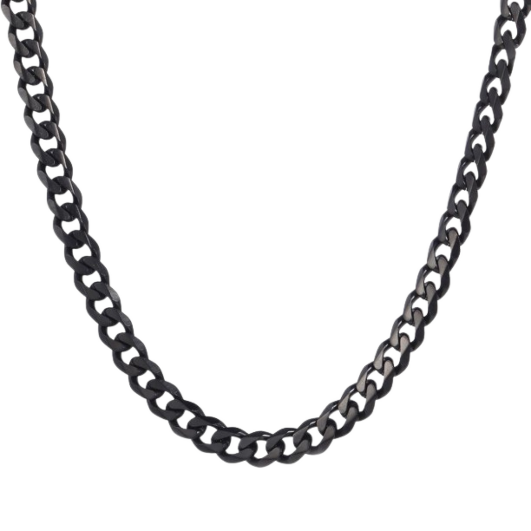 Cuban Chain Black 7mm - ManfulCo