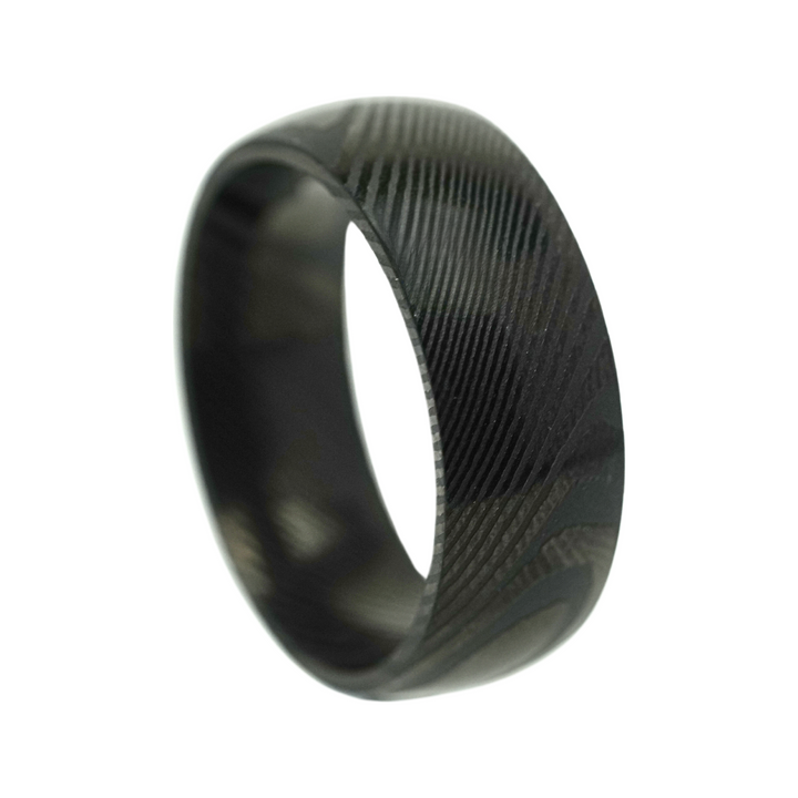 Damascus Steel Band (Black)