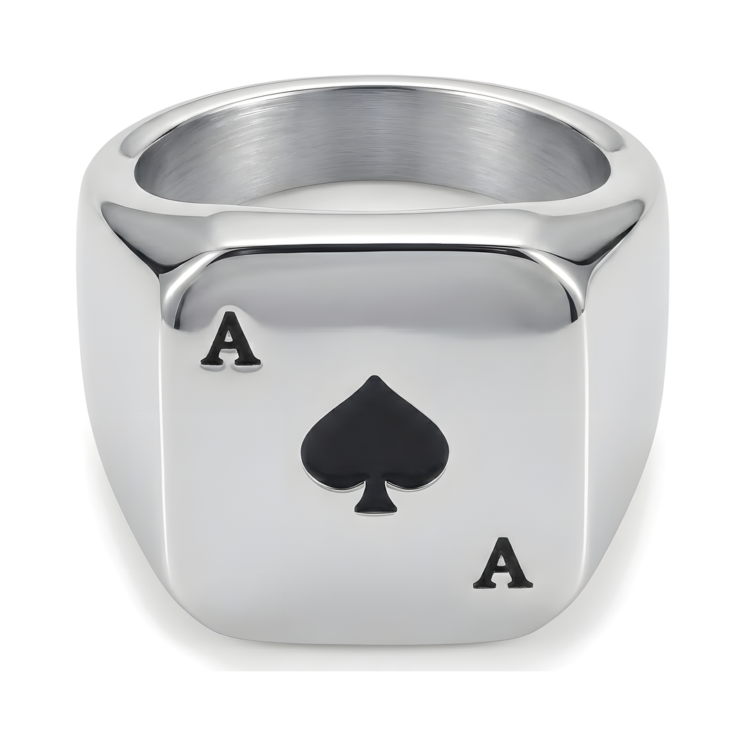 Ace Of Spades Signet Ring