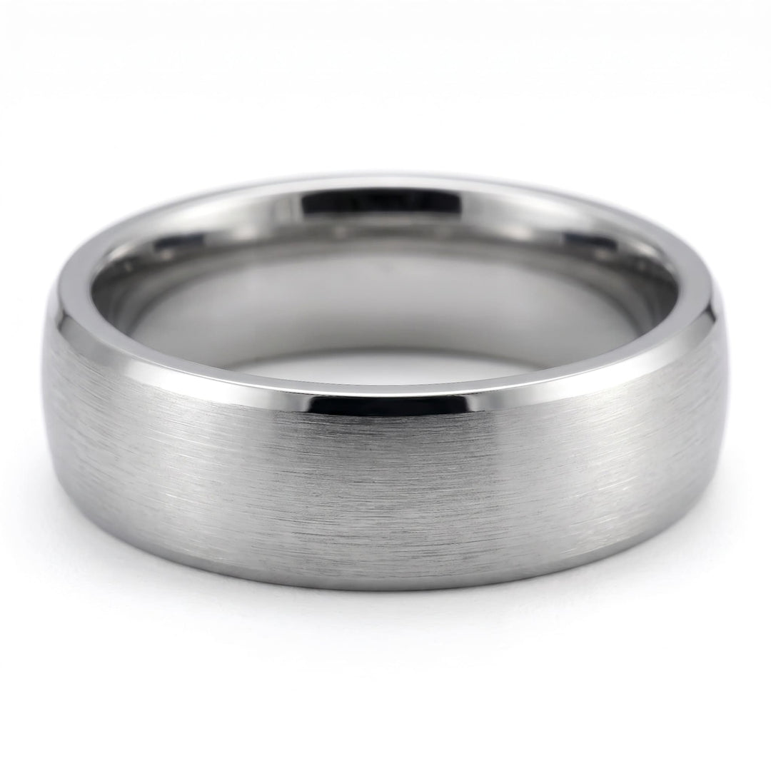 Brushed Titanium Band (Silver) close up at an angle, lying on its side