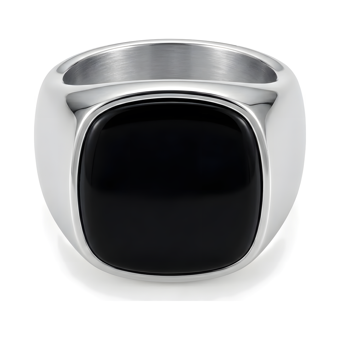 Onyx Signet Ring (Silver)
