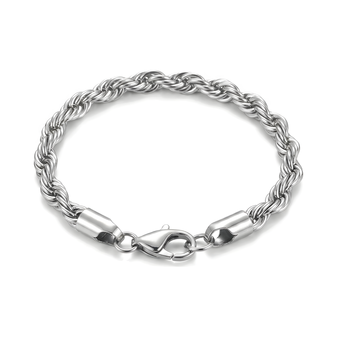 Rope Chain Bracelet (Silver)