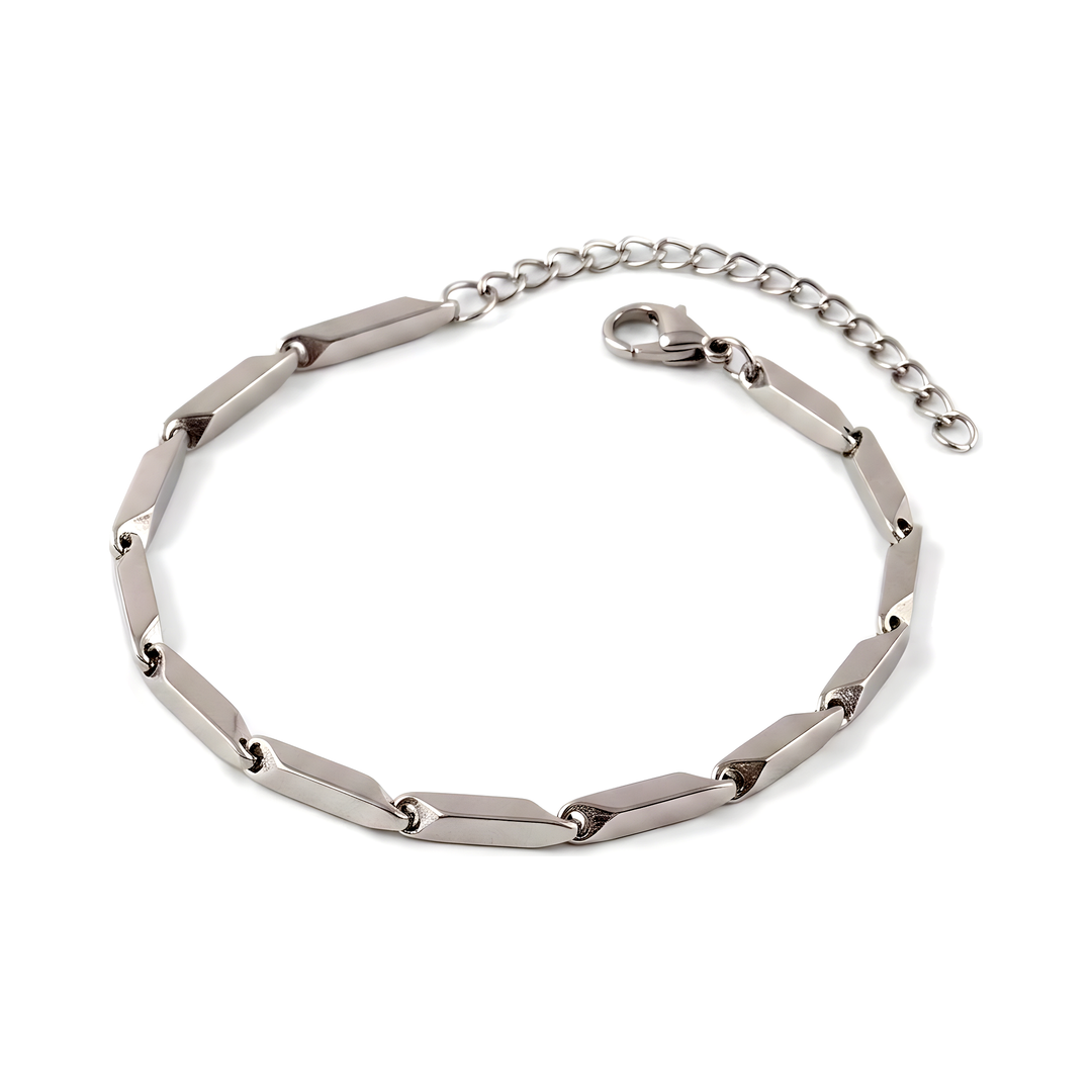 Block Chain Bracelet (Silver)