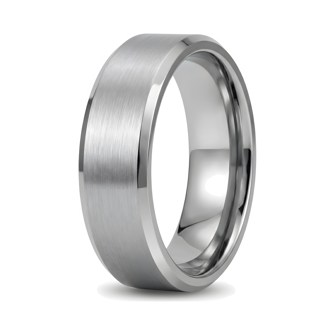 Simple Stainless Steel Ring 8mm (Silver)