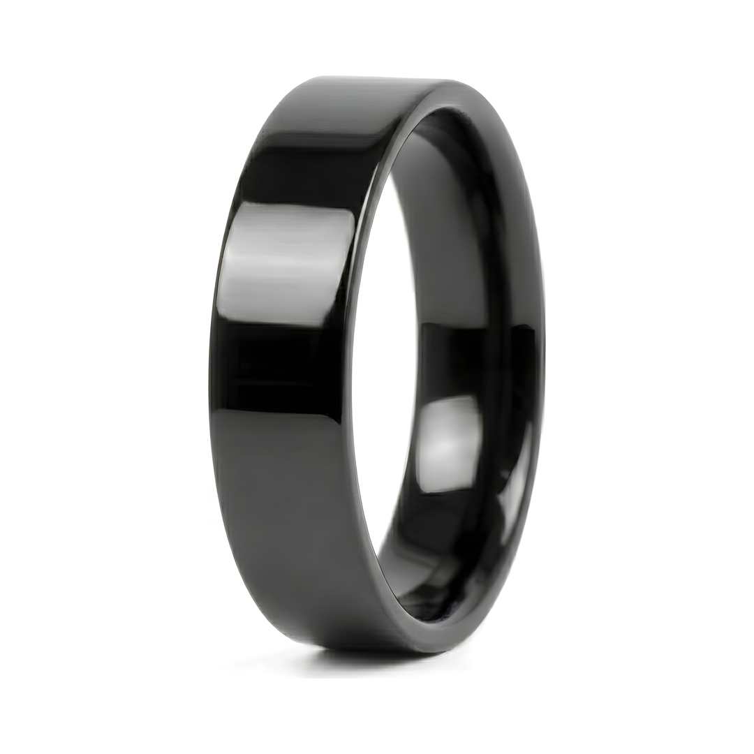 Simple 6mm Ring (Black)