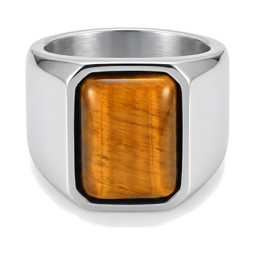 Tigers Eye Signet Ring (Silver)