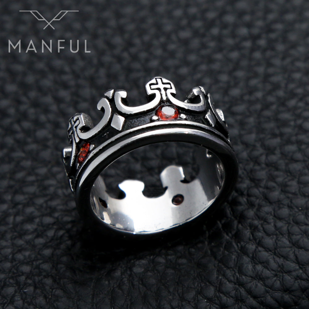 Silver Crown Ring - ManfulCo