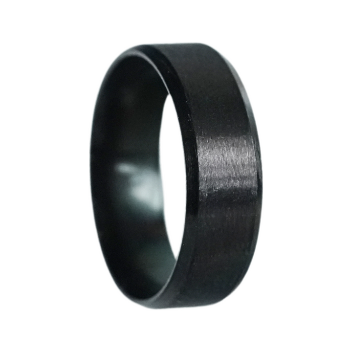 Simple Stainless Steel Ring 8mm (Black)