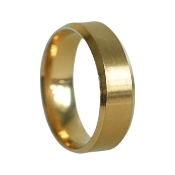Simple Stainless Steel Ring 8mm (Gold)