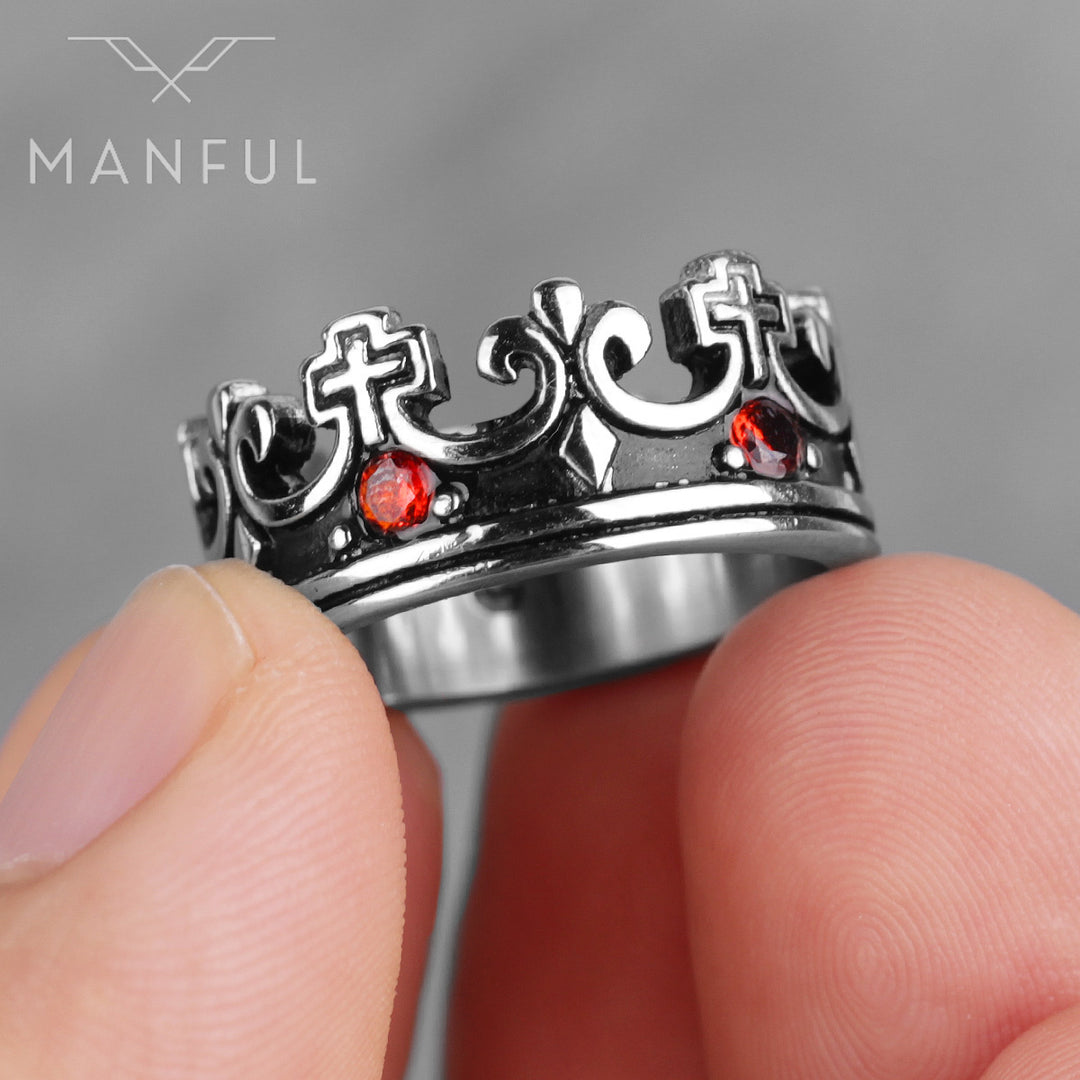 Silver Crown Ring - ManfulCo