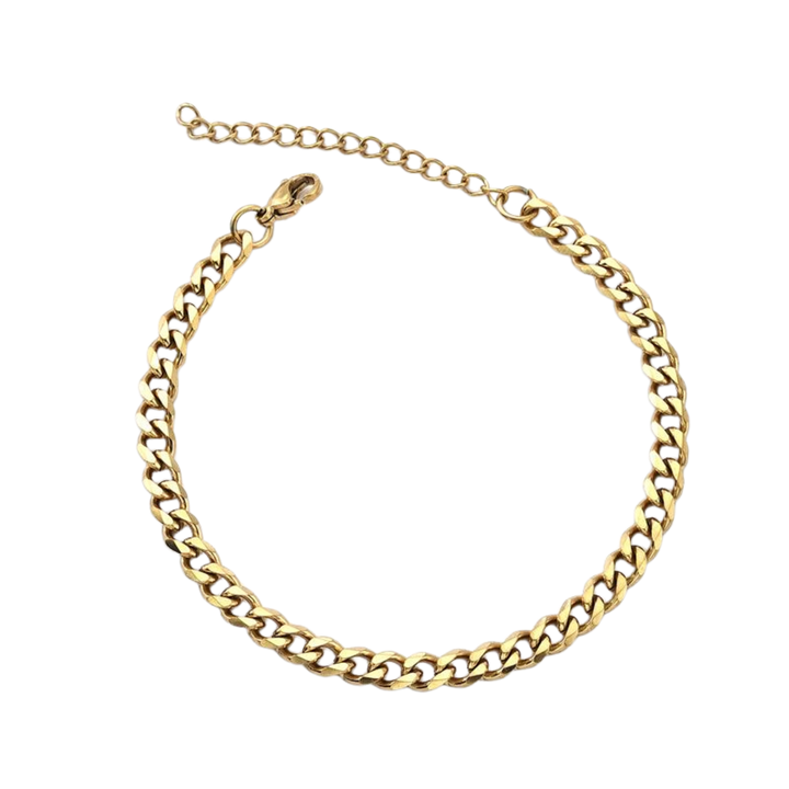 Cuban Chain Bracelet (Gold) - ManfulCo