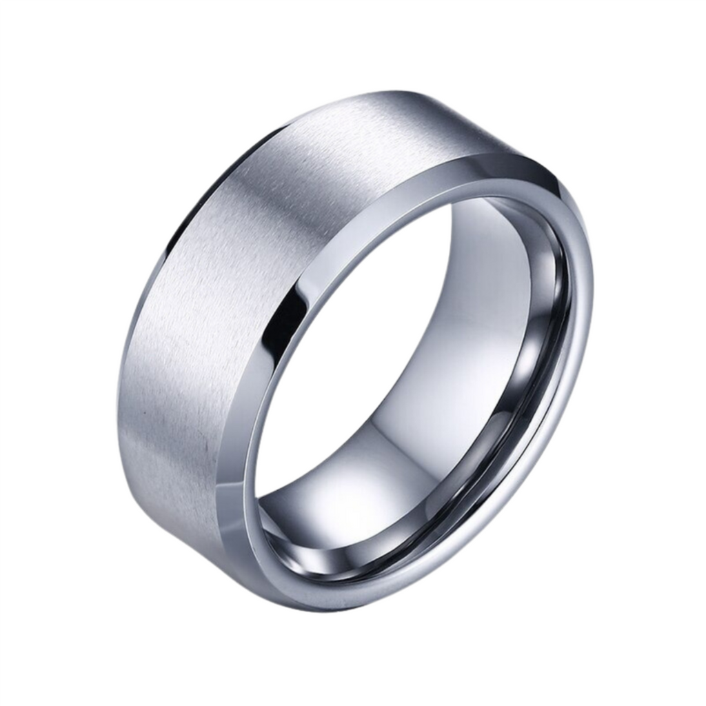 Mens stainless steel wedding rings online