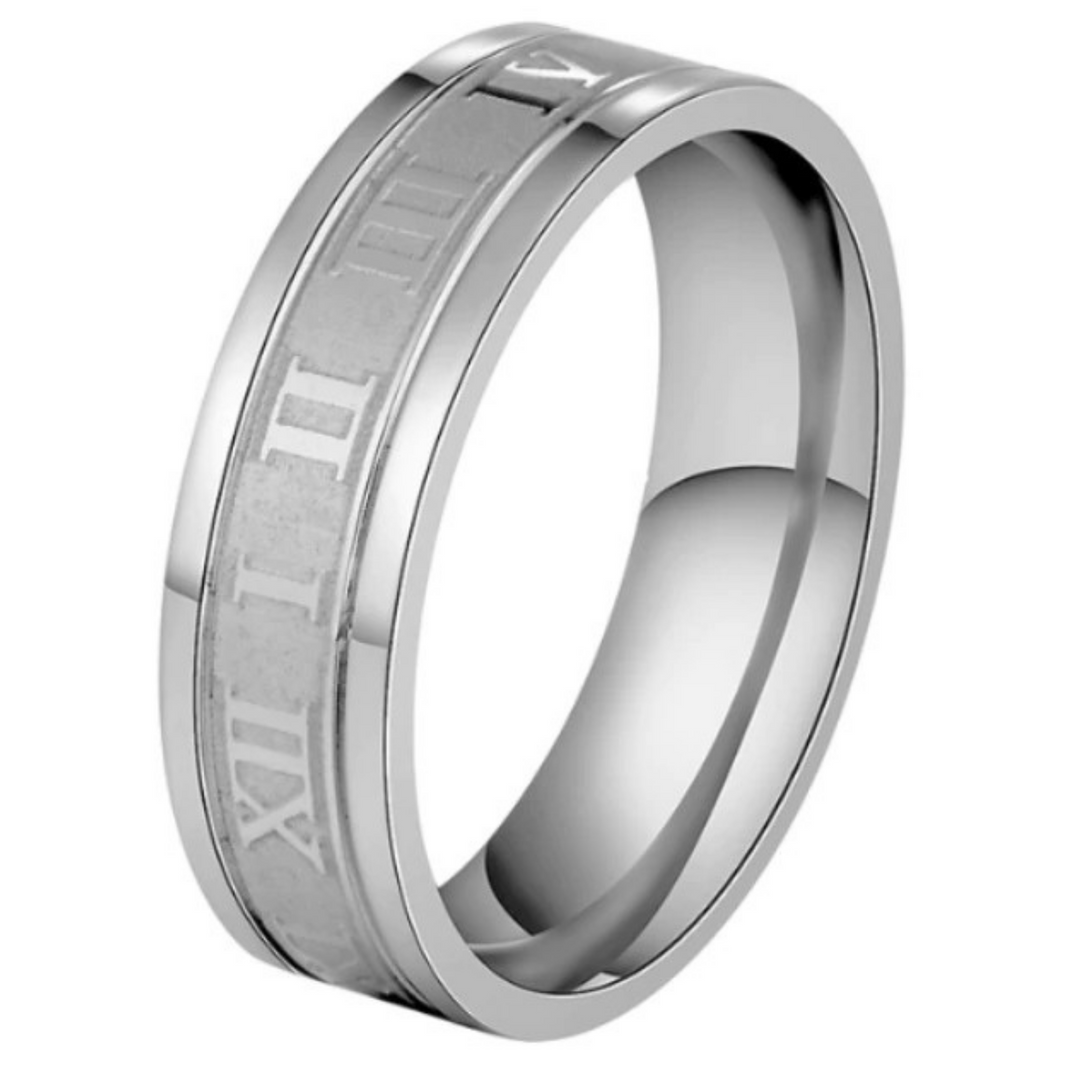 Roman Numerical Ring (Silver) - ManfulCo