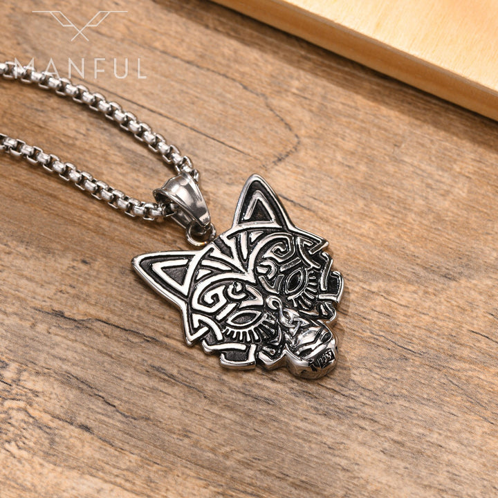 Wolf Pendant Necklace - ManfulCo