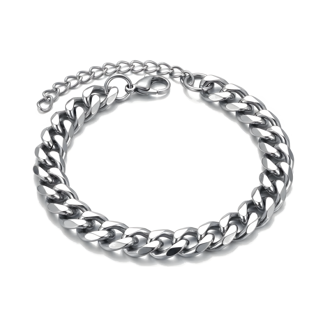 Cuban Chain Bracelet (Silver)